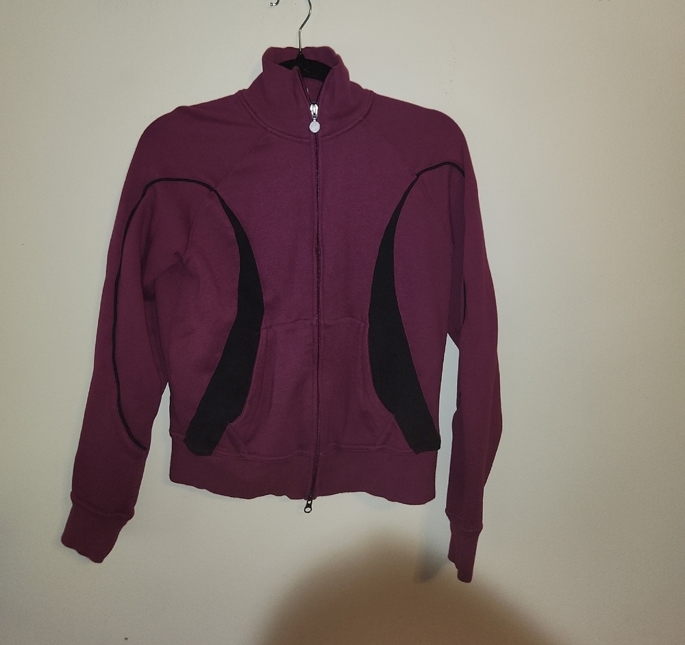 Nike Women's Maroon and Black Bomber Jacket